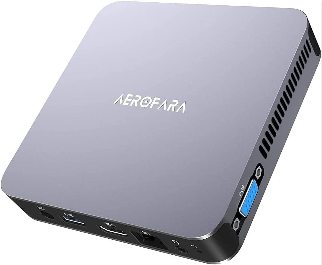 AEROFARA Mini PC Aero 2 Pro Desktop Computers with Intel 11th Celeron N5105 Processor 8GB RAM 256GB SSD,4K UHD Graphics,USB3.0, HDMI (8G+256G) Support W11 Pro : Electronics