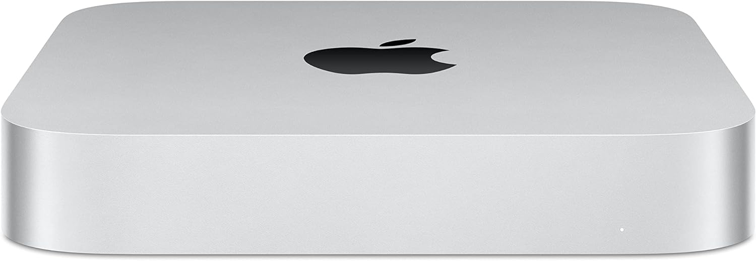 Apple 2023 Mac Mini Desktop Computer M2 chip with 8‑core CPU and 10‑core GPU, 8GB Unified Memory, 256GB SSD Storage, Gigabit Ethernet. Works with iPhone/iPad