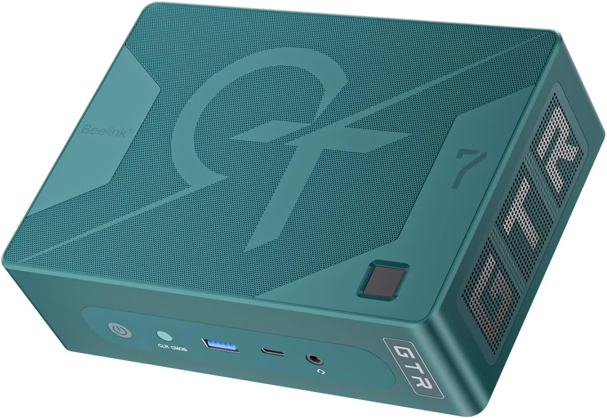 Beelink GTR7 Ryzen 7 7840HS, 8C/16T, Up to 5.1GHz High-end Mini PC, 32GB DDR5, 1TB NVMe M.2 SSD, Quad Display Wi-Fi 6, 2.5G RJ45, Bluetooth 5.2 W-11 Mini Gaming PC