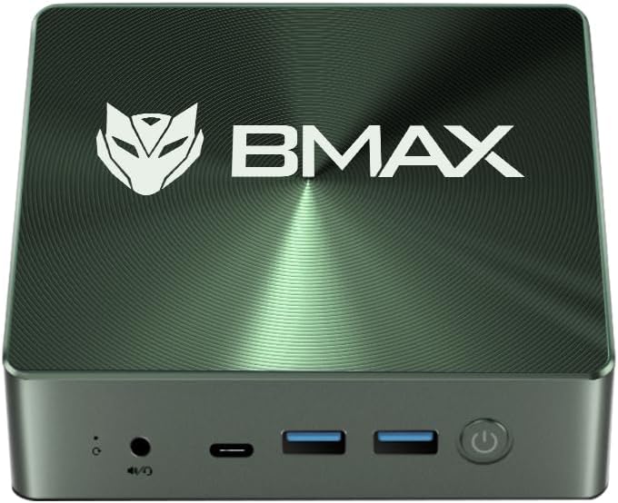 Bmax Mini PC B6 Plus Intel i3-1000NG4 (up to 3.2Ghz 2C/4T), 12GB LPDDR4 2133MHz 512GB NVME SSD Mini Desktop Computers, WiFi5, BT4.2, Support 4K Triple Display Output, HDMIx2, Full Features Type-Cx1