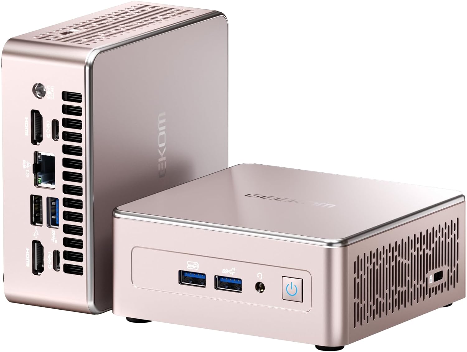 GEEKOM A5 Mini PC, AMD Ryzen 7 5800H(8C/16T, up to 4.4GHz), 32GB DDR4512GB M.2 PCIe NVMe SSD, Vega 8 Graphics, Windows 11 Pro Desktop Computer Support 8K UHD/Wi-Fi 6/Bluetooth 5.2/USB 3.2