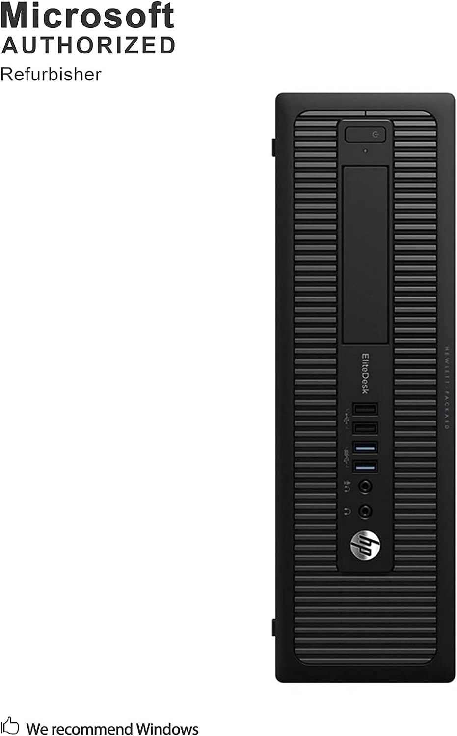 HP EliteDesk 705 G1 Small Form Factor PC, AMD Quad A10 PRO-7800B up to 3.9GHz, 8G DDR3, 500G, DVD, WiFi, BT 4.0, Windows 10 Pro 64 Bit-Multi-Language Supports English/Spanish/French(Renewed)