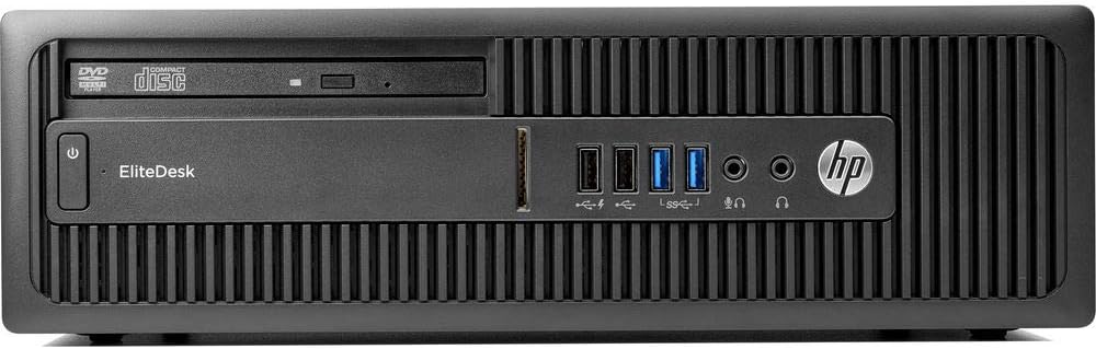 HP EliteDesk 705 G3 Small Form Factor Computer PC, AMD A6-8570 up to 3.8 GHz, 16G DDR4, 256G SSD, WiFi, Bluetooth, DVD, Windows 10 Pro 64 Bit-Supports English/Spanish/French (Renewed)