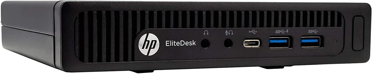 HP EliteDesk 800 G2 Desktop Mini PC, Intel Core i5 6500T 2.5Ghz, 16GB DDR4 RAM, 500GB Hard Drive, USB Type C, Windows 10 Pro (Renewed)