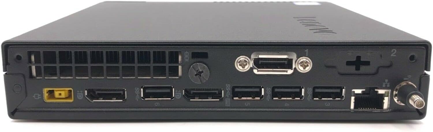 Lenovo Thinkcentre M910q Tiny PC Black - Intel Quad Core i5-6500T 2.5GHz / 8GB-DDR4 / 256GB SSD / Windows 10 Pro (Renewed)