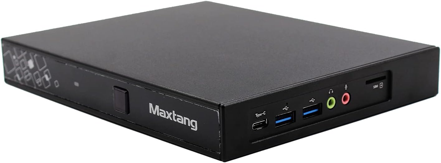 Maxtang Mini Pc Windows 10 Pro Gaming PC, AMD Ryzen Quad-Core Mini Desktop Computer, 16G DDR4 512G M.2 SATA SSD, Radeon Vega 8 Graphics Support Win 11