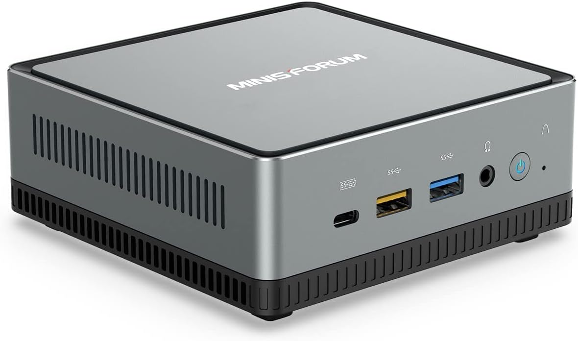 MINISFORUM EM680 Mini PC AMD Ryzen 7 6800U 8C/16T Tiny Computer, LPDDR5 32GB RAM PCIe4.0 1TB SSD, 1xHDMI+2xUSB4(8K|Alt DP), TF Card Slot, 65W Gan Type-C Adapter, Radeon 680M Graphics