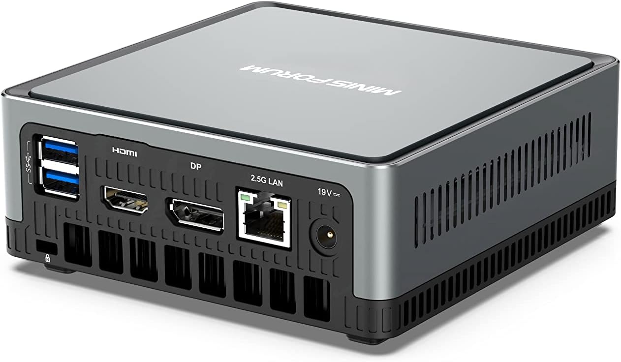 MINISFORUM UM700 Mini PC AMD Ryzen 7 3750H up to 4.0 GHz 16 GB RAM 512 GB PCIe SSD Radeon RX Vega 10 Graphics Dual WiFi BT 5.1 Mini Computer HDMI/Display/USB-C/1 X RJ45/5X USB Ports