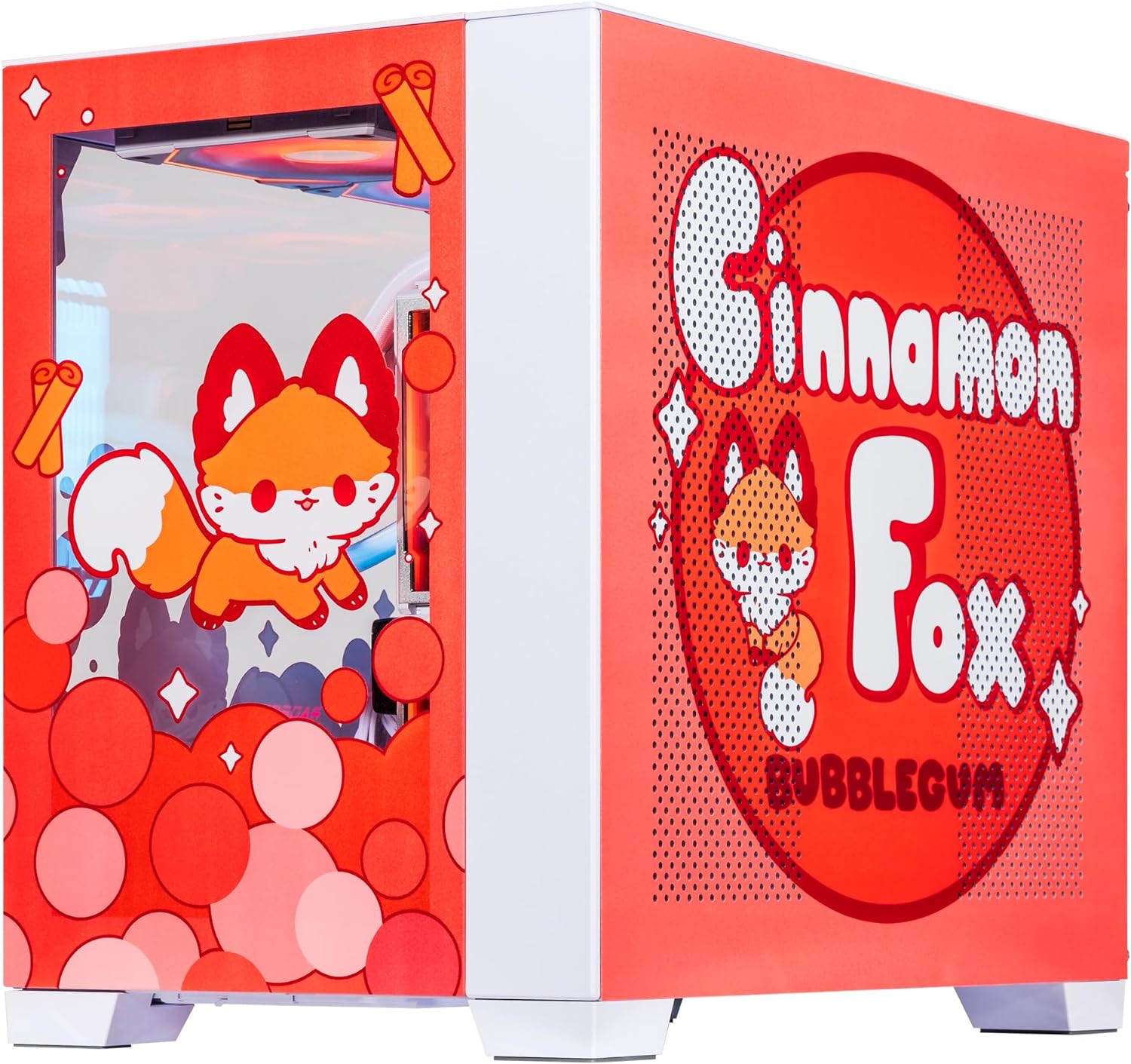 Velztorm Cinnamon Fox Custom Built Gaming Desktop PC (AMD Ryzen 7 5700X 8-Core, 128GB RAM, 8TB PCIe SSD + 6TB HDD (3.5), Radeon RX 6600 XT, WiFi, Bluetooth, HDMI, USB 3.2, USB 3.1, Win 10 Home)
