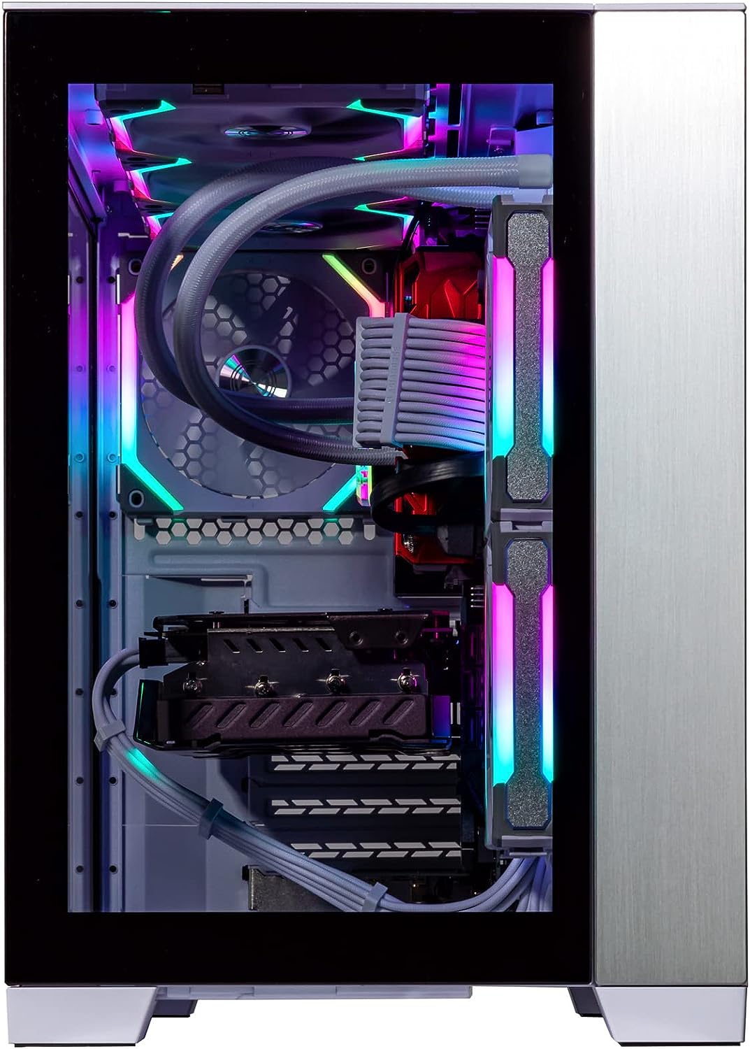 Velztorm Mini Lux Gaming Desktop PC (AMD Ryzen 9 5950X 16-Core, GeForce RTX 4090 24GB, 32GB RAM, 1TB PCIe SSD + 1TB HDD (3.5), WiFi, USB 3.2, HDMI, Display Port, Win 10 Home)