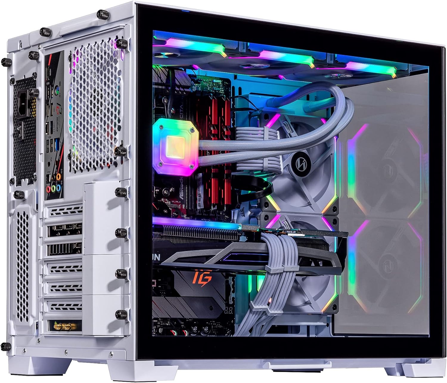 Velztorm Mini Lux Gaming Desktop PC (AMD Ryzen 9 5950X 16-Core, Radeon RX 7900 XT, 16GB RAM, 2TB PCIe SSD + 2TB HDD (3.5), WiFi, USB 3.2, HDMI, Display Port, Win 10 Home)