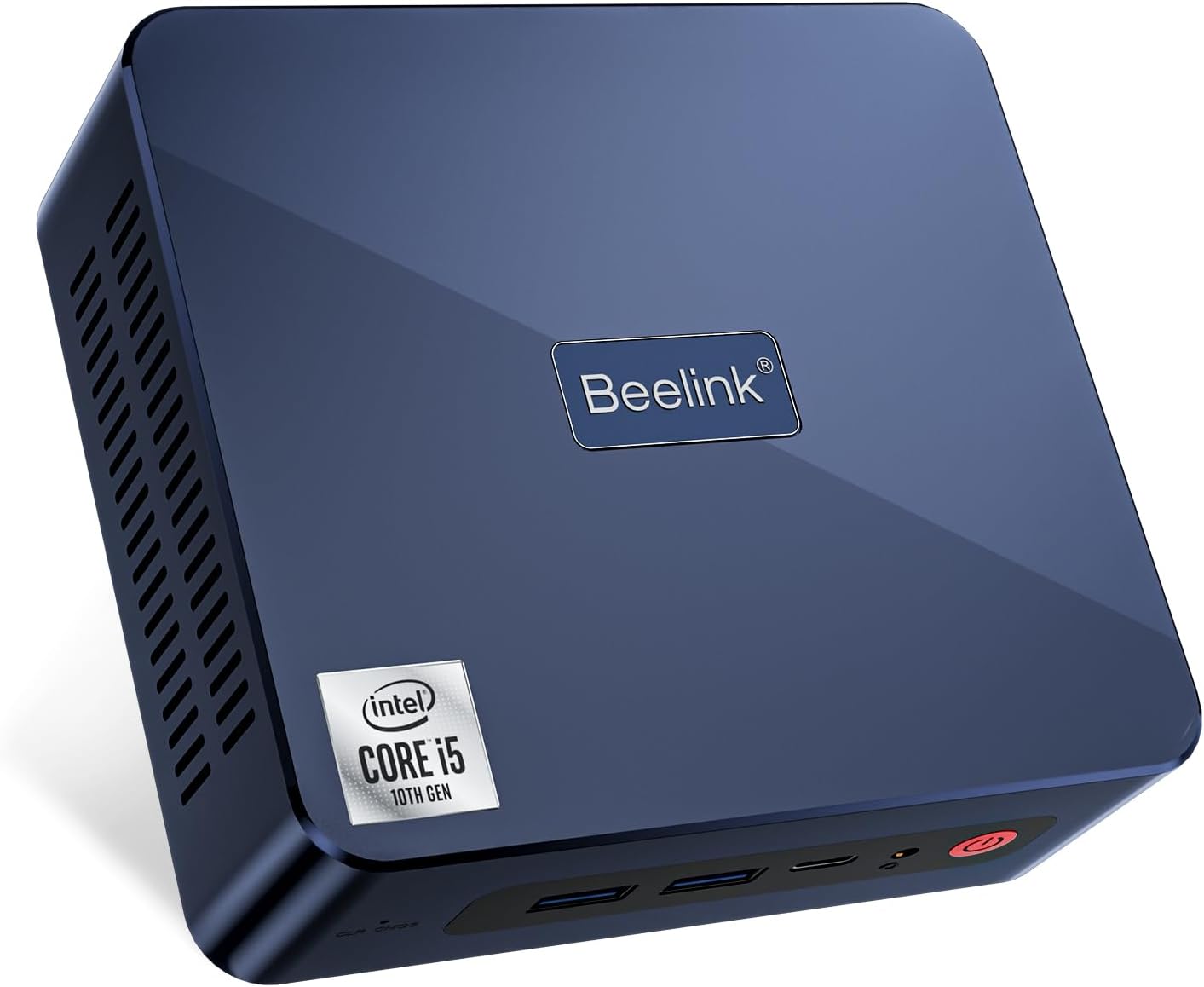 Beelink SEi10 Mini PC, Intel 10th Gen i5-1035G7 (Up to 3.7GHz) 4C/8T, Mini Computer 16GB DDR4 RAM 500GB NVMe SSD, Desktop Computer Triple Display Type-C DP HDMI/4K 60Hz/WiFi6/BT5.2/Extended HDD  SSD