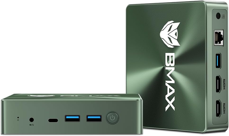 Bmax Mini PC B6 Pro Intel i5-1030NG7 (up to 3.5Ghz 4C/8T), 16GB LPDDR4 2133MHz 512GB NVME SSD Mini Desktop Computers, HDMIx2/Full Features Type-Cx1 Support 4K Triple Display Output WiFi5, BT4.2