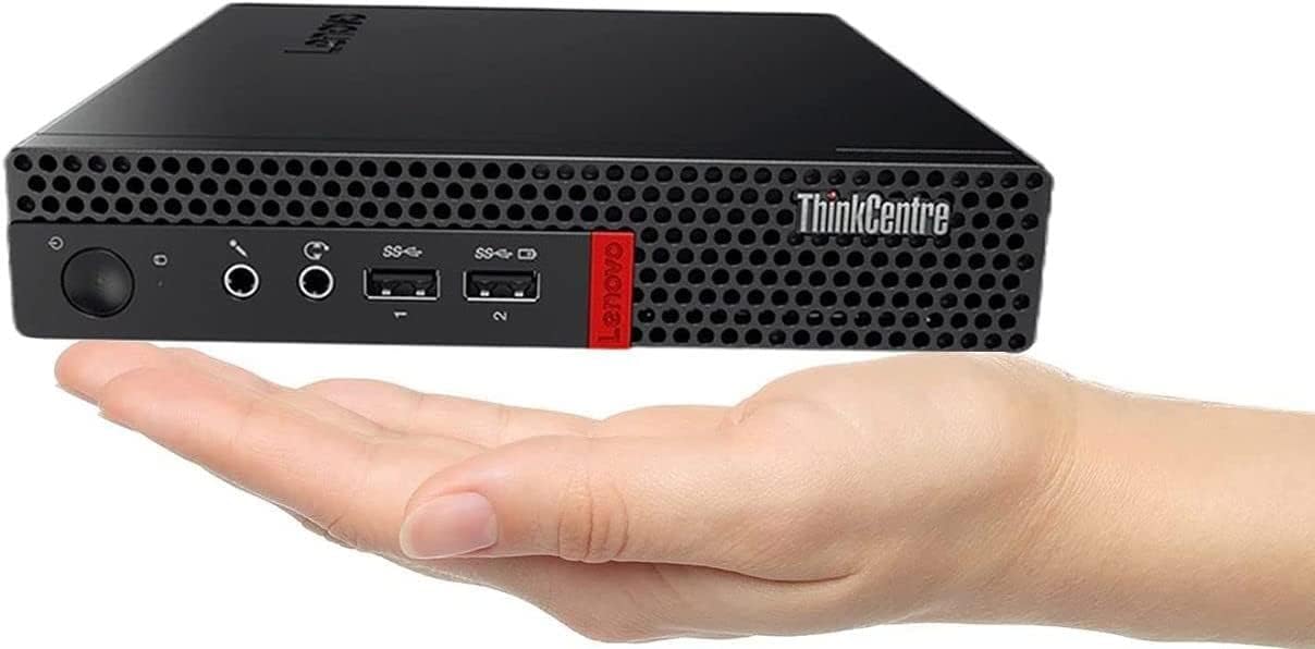 Lenovo ThinkCentre M910q Tiny Desktop Intel i5-7500T Up to 3.30GHz 16GB RAM 256GB NVMe SSD Built-in AX210 Wi-Fi 6E BT HDMI Dual Monitor Support Wireless Keyboard and Mouse Win10 Pro (Renewed)