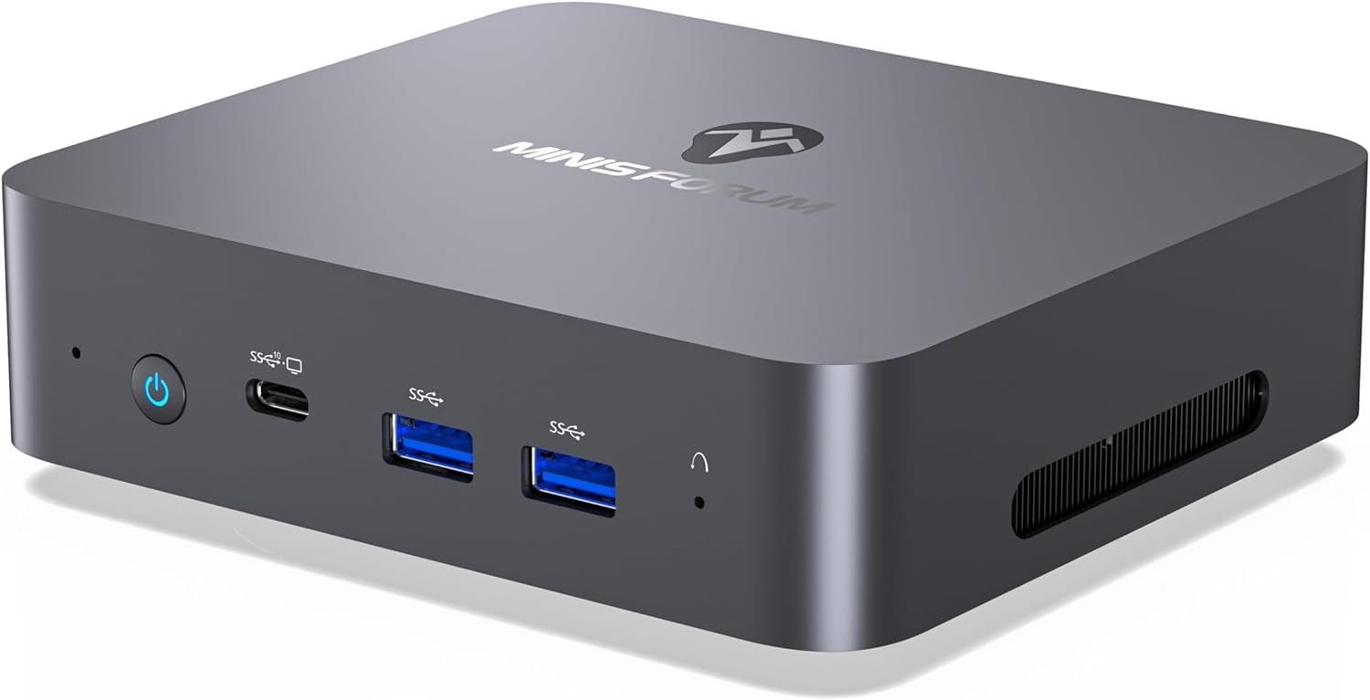 MINISFORUM Mini PC i7 UN1265 Mini PC Win11 Intel Core i7-12650H 32GB DDR4 1TB PCIe4.0 SSD Wi-Fi6EBT 5.2, HDMI2.0/USB Type-C/DisplayPort1.4, 1 x 2.5 G RJ45 LAN HomeOffice Mini Computers