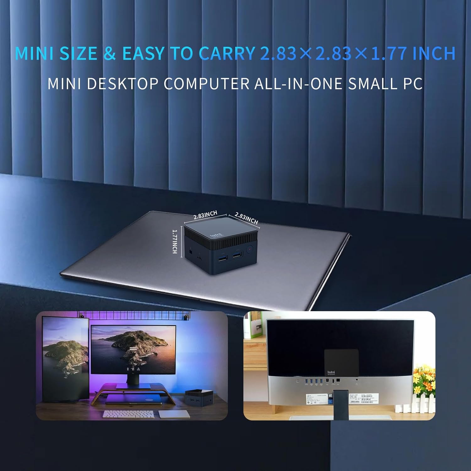 MOREFINE M6S Mini PC, Intel Alder Lake N100 (up to 3.4GHz) Mini Computer Windows 11 Pro, 12GB LPDDR5 RAM 512GB 2242 NVMe SSD, Micro PC Support Dual Display/WiFi/BT/TF SD/Type-C Charging