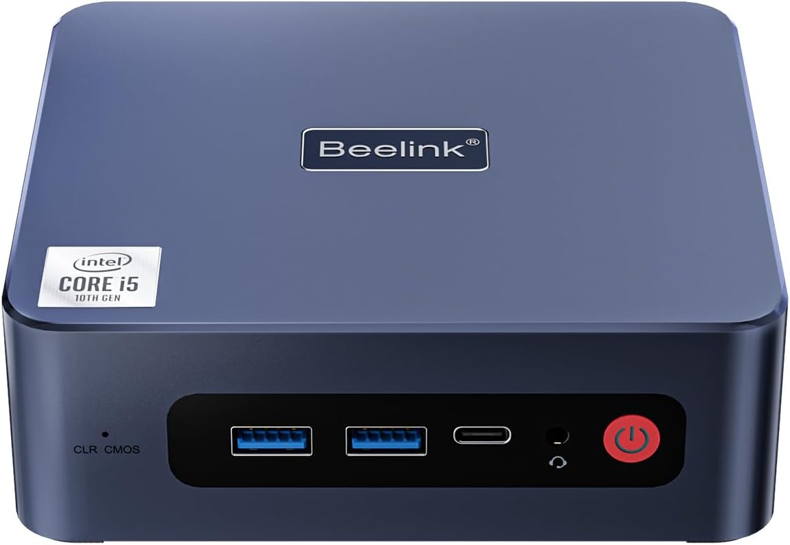 Beelink Intel 12th Mini PC SEI12| Core i7 Mini Computers i7-12650H Turbo 4.7Ghz 10C/16T Intel Plus Graphics 32GB DDR4500GB SSD, Dual 4K displays, WiFi 6, Bluetooth 5.2, Low-Power Gaming PC