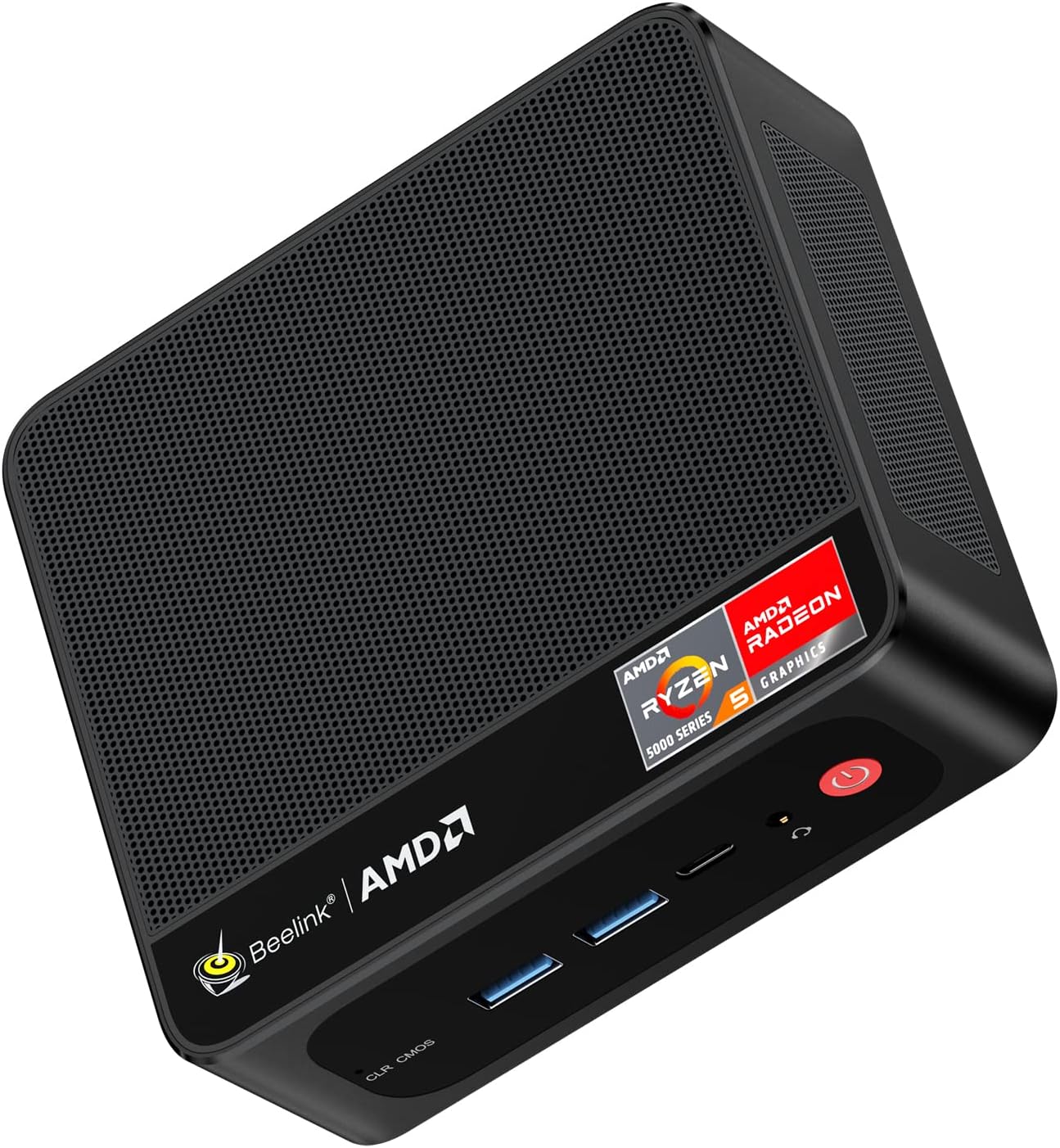 Beelink SER5 Mini PC, AMD Ryzen 5 5560U(Up to 4.0GHz) 6C/12T, Mini Desktop Computer 16GB DDR4 RAM 500GB NVMe SSD, Small Gaming PC Support DP HDMI 4K@60Hz Output/BT5.2/WiFi 6 for Gaming/Office/Home