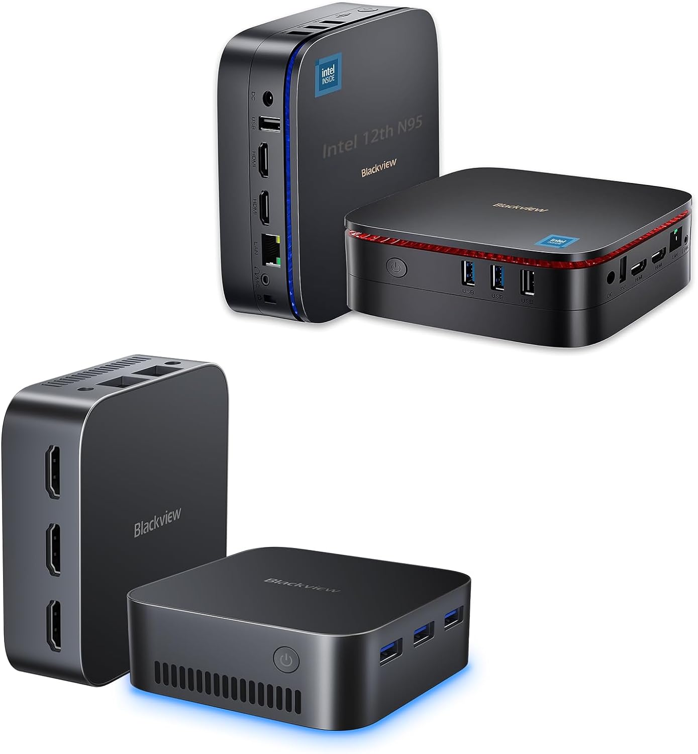 Blackview MP80 Mini PC Intel 12th N95(up to 3.4GHz) MP60 Mini PC Intel 12th N95(up to 3.4GHz)