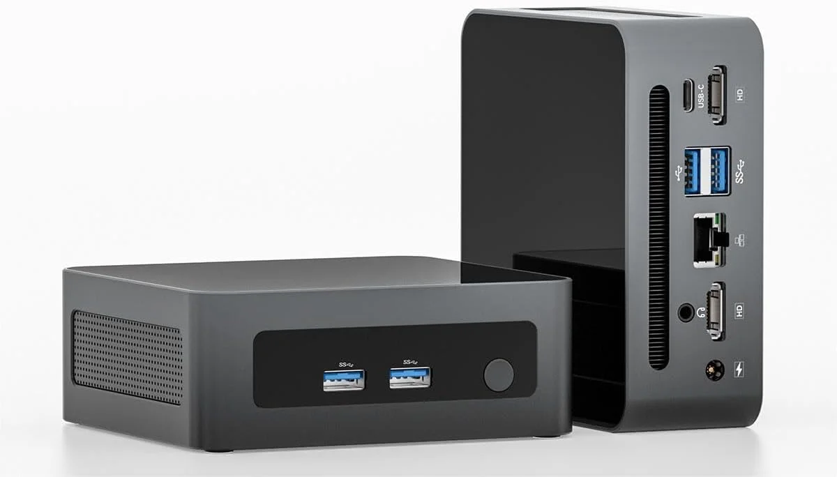 FIREBAT Mini PC, AMD Ryzen™ 5 5600H Mini Computer (6C/12T,Up to 4.2 GHz) with 16GB DDR4 RAM/512GB M.2 2280 NVMe SSD, Radeon™ Graphics(7 core 1800 MHz), 2*HDMI(4K@60Hz), Type-C(4K@60Hz), WiFi 6, BT5.2
