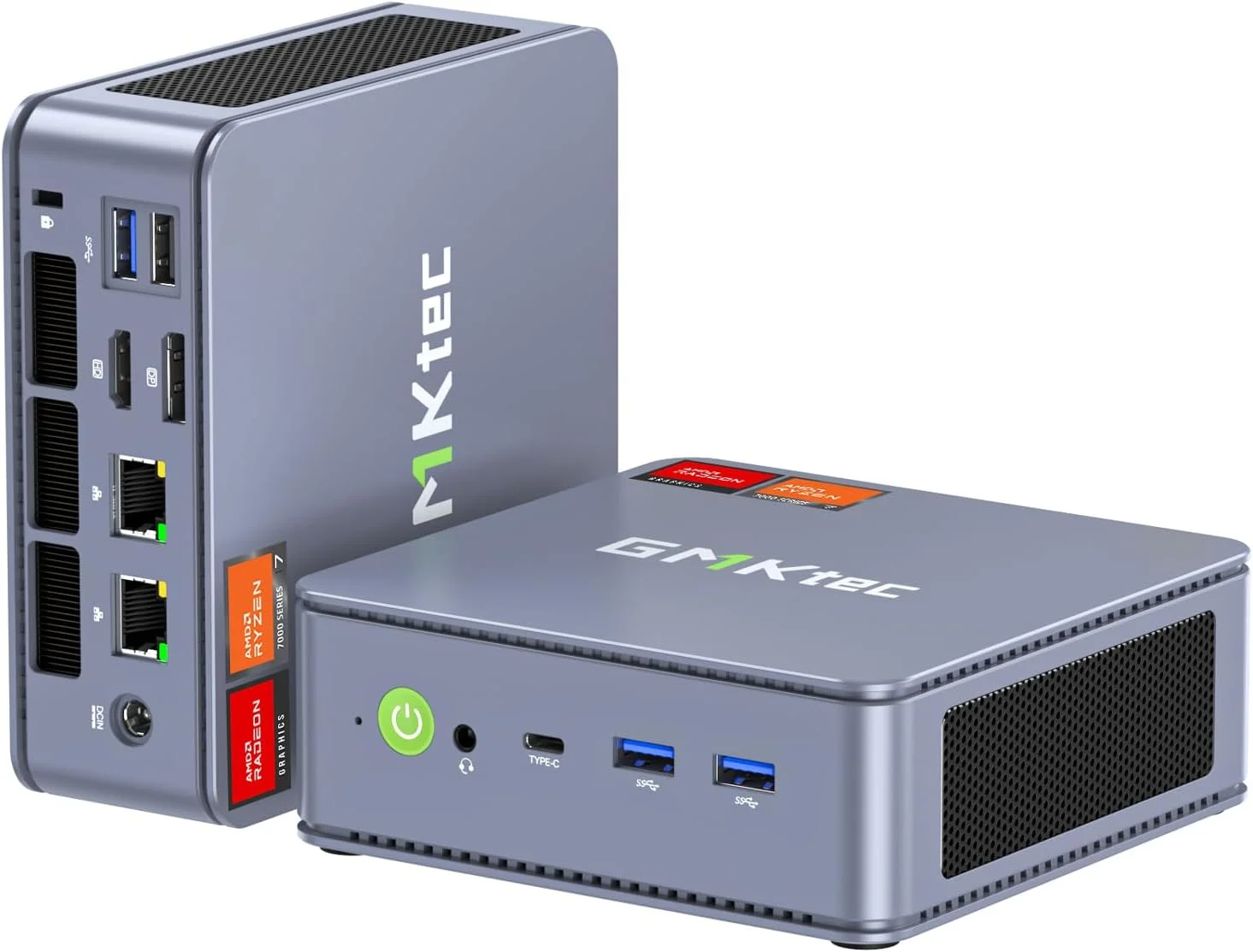 GMKtec Nucbox K6 Gaming Mini PC - AMD Ryzen 7 7840HS Windoms11pro Mini Computers,32GB DDR5 5600MHz,1TB PCIe4.0 SSD,2x2.5G LAN RJ45,Triple Display,45-65W TDP,Radeon 780M,Micro PC with ZEN4 and RONA3