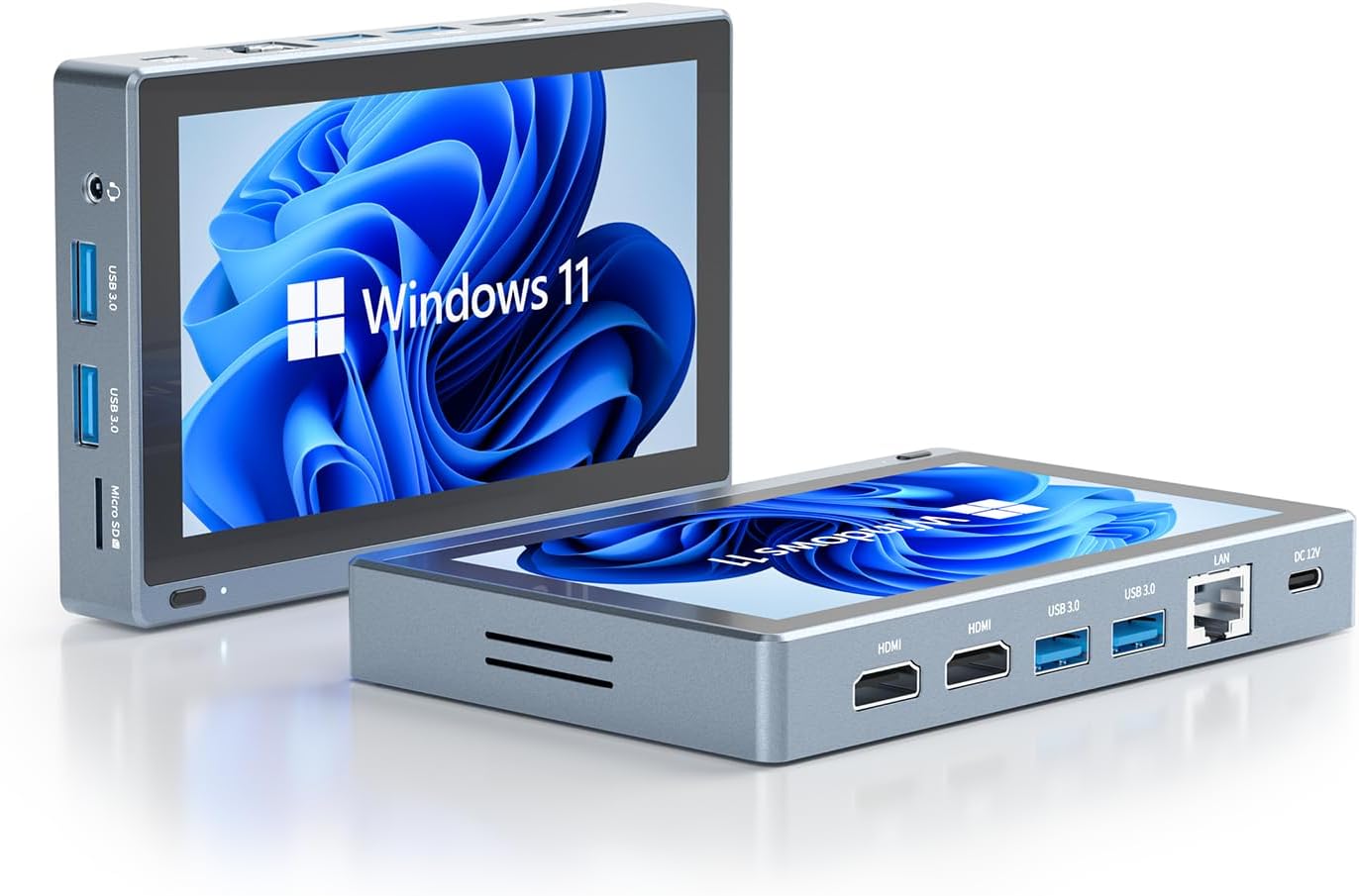 HEIGAOLA Mini PC Windows 11 Pro,Intel Celeron J4125 Mini Computer,8GB DDR,256GB eMMC,Mini Computer with Screen,WiFi 5.0, BT4.2, Gigabit Ethernet(GOLE 1 PRO 8+256GB)
