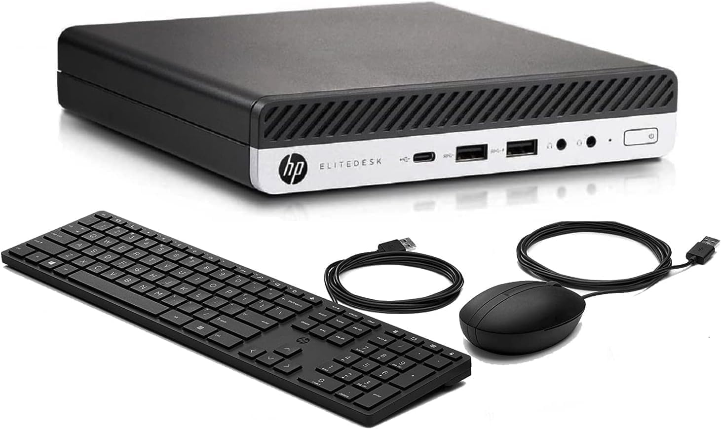 HP EliteDesk 800 G5 Mini Desktop Computer PC 9th Gen Intel Core i5-9500T 16GB DDR4 Memory, 512GB NVMe SSD, Keyboard  Mouse, WiFi-6, Bluetooth 5.0, Intel UHD Graphics 630, Windows 10 Pro (Renewed)