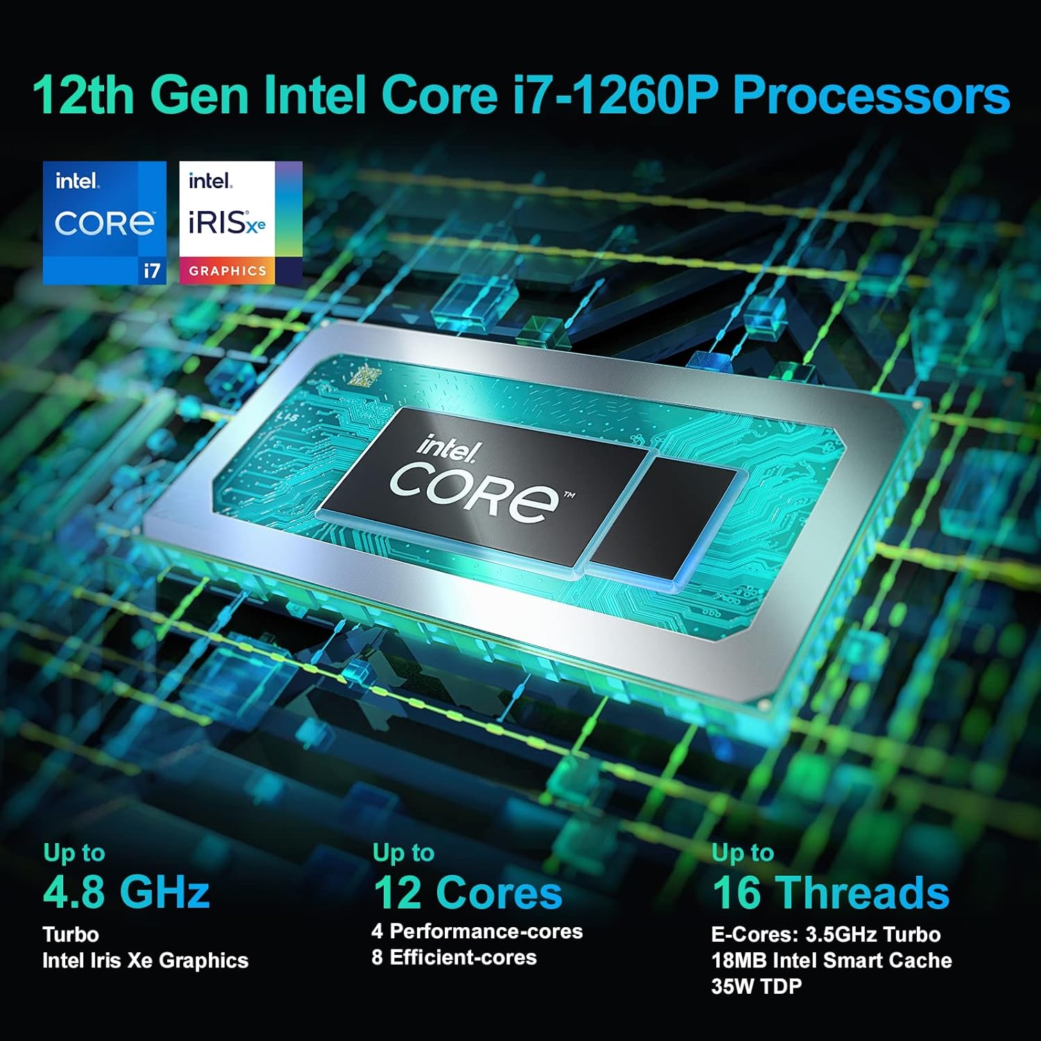 Intel NUC 12 Pro Wall Street Canyon NUC12WSHi7 Mini PC, Latest 12TH Gen Intel Core i7-1260P 12-Cores, 16 Threads, 18MB Cache, Upto 4.7GHz Turbo,Intel Iris Xe Graphics, 16GB RAM, 512GB SSD, Win 11 Pro
