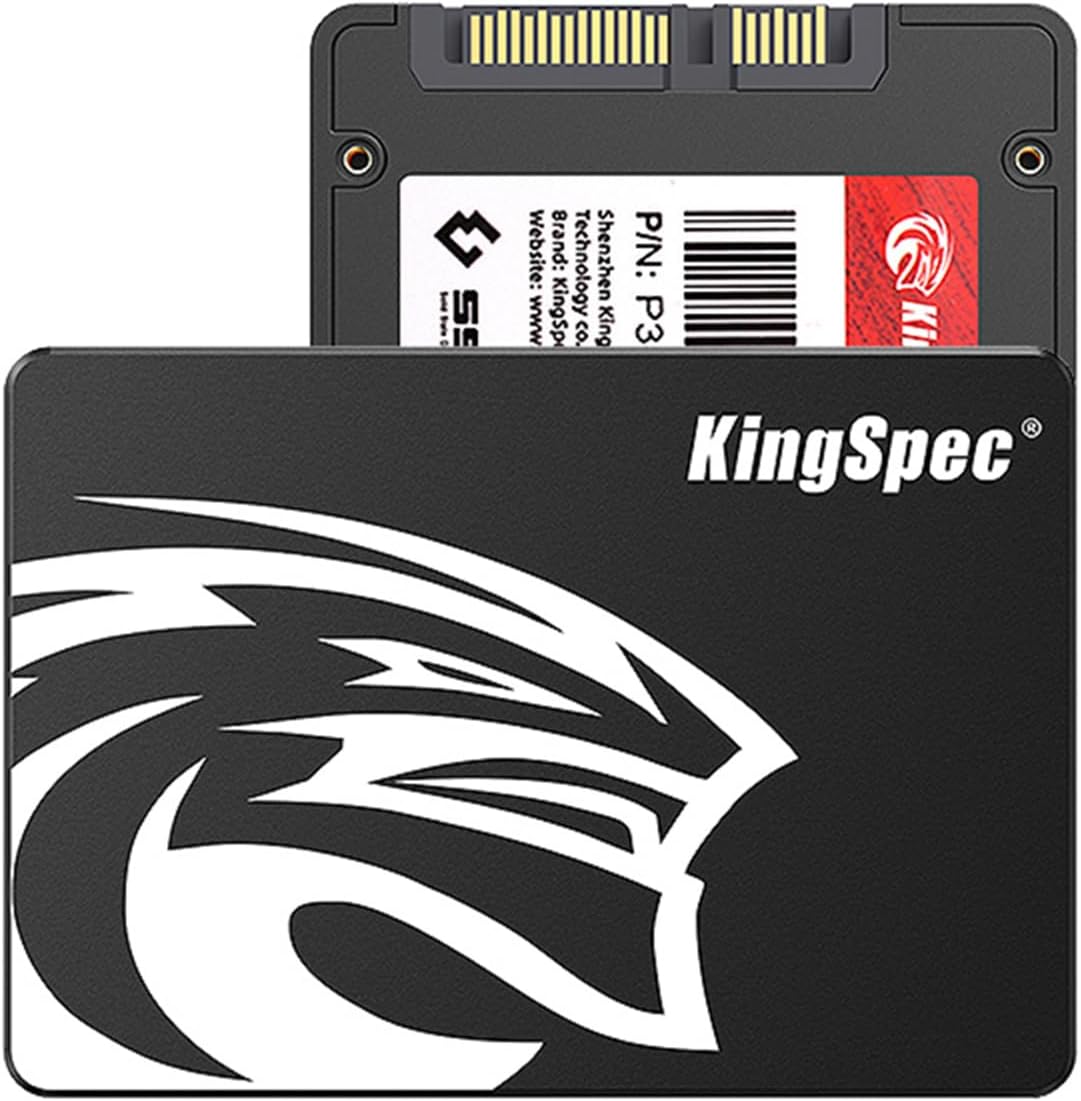 KingSpec 1TB SATA III SSD 6Gb/s, 2.5 SATA SSD with 3D NAND Flash, Internal Solid State Hard Drives, for Laptop and PC Desktop (R/W Speed up to 550/520 MB/s)