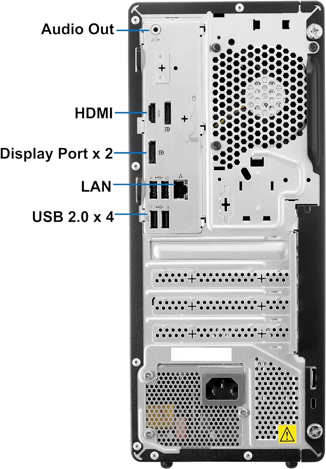 Lenovo ThinkCentre M70T Gen 3 Tower Computer, Intel i9-12900K, 64GB RAM, 2TB NVMe SSD, 3-Monitor Support, HDMI, DisplayPort, USB C, DVDRW, USB Wi-Fi- Bluetooth, Windows 11 Pro, Black