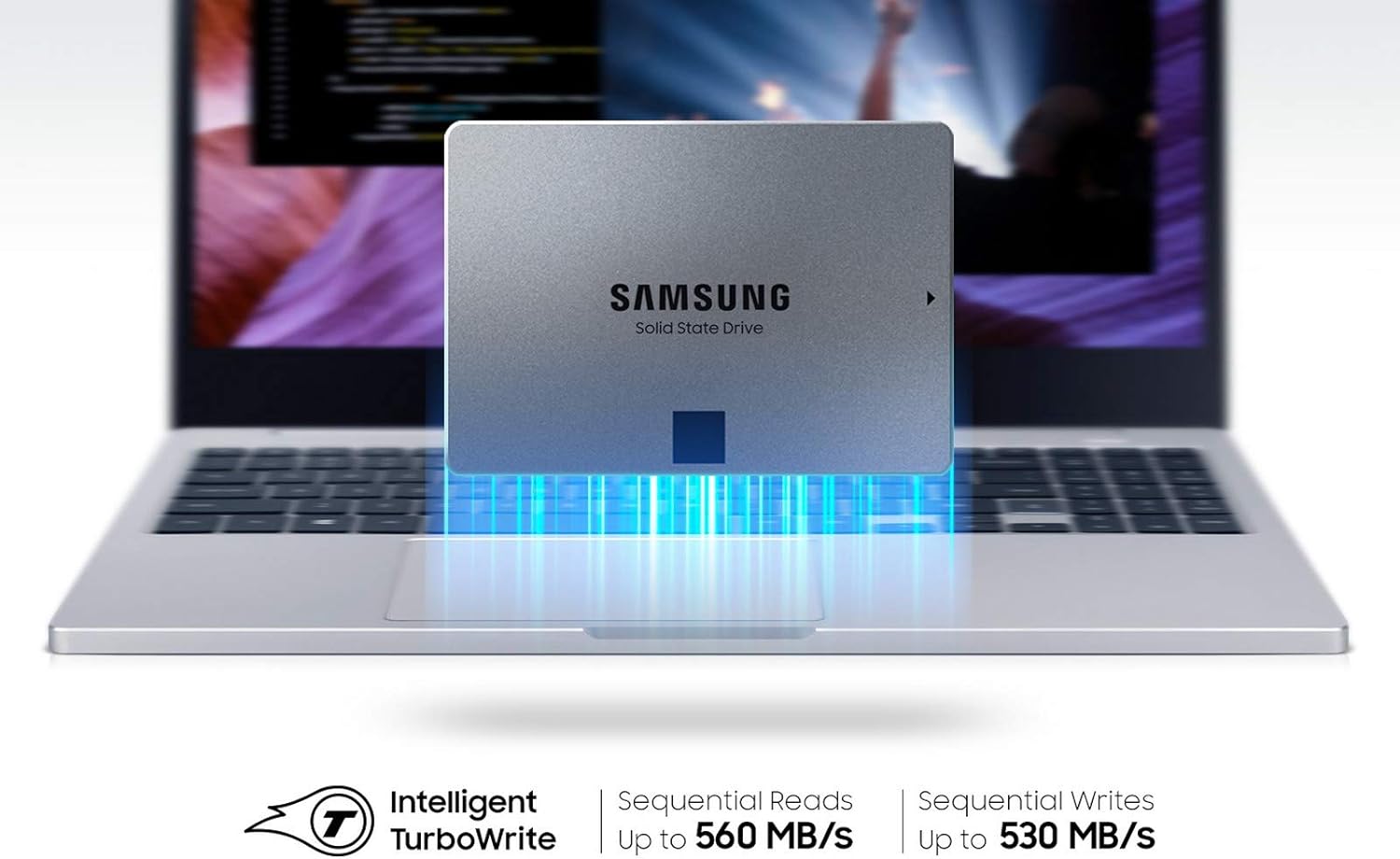 SAMSUNG 870 QVO SATA III SSD 2TB 2.5 Internal Solid State Drive, Upgrade Desktop PC or Laptop Memory and Storage for IT Pros, Creators, Everyday Users, MZ-77Q2T0B