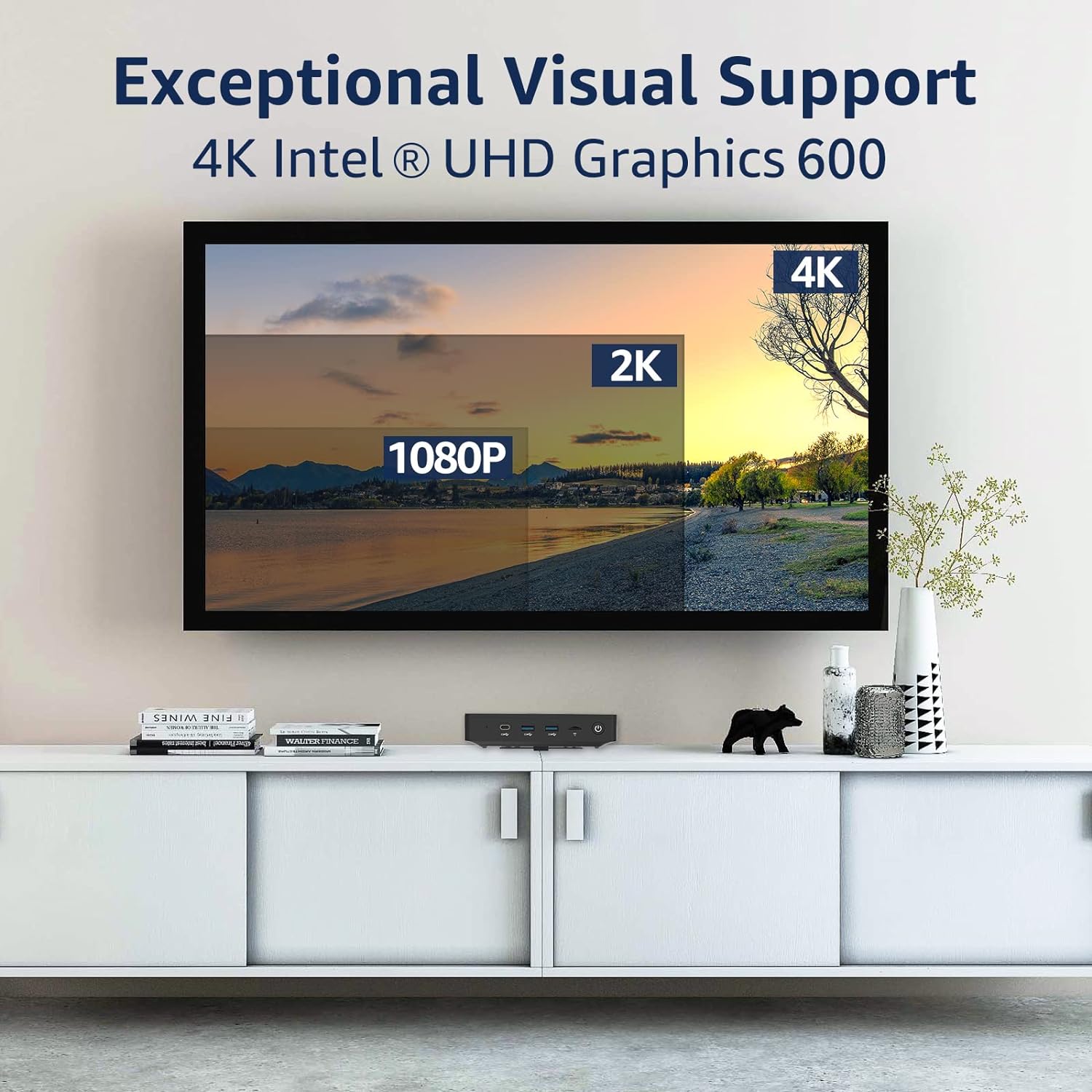 Wo-We Mini PC with Intel Celeron N4020 Processor, Intel UHD Graphics 600 Delivers 4K Crisp Visual expereience, Linux, Ubuntu-20.04.1,4GB RAM, 128GB eMMC (Intel Celeron N4020 -Linux)