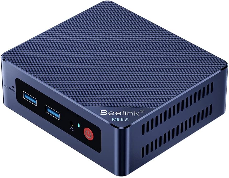 Beelink Mini S12 Pro Mini PC, Mini Computer with Alder Lake-N N100, 16GB DDR4 +500GB M.2 PCIe 2280 NVMe SSD, WIFI6, Dual HDMI, Dual Screen Display, 1000Mbps, BT 5.2