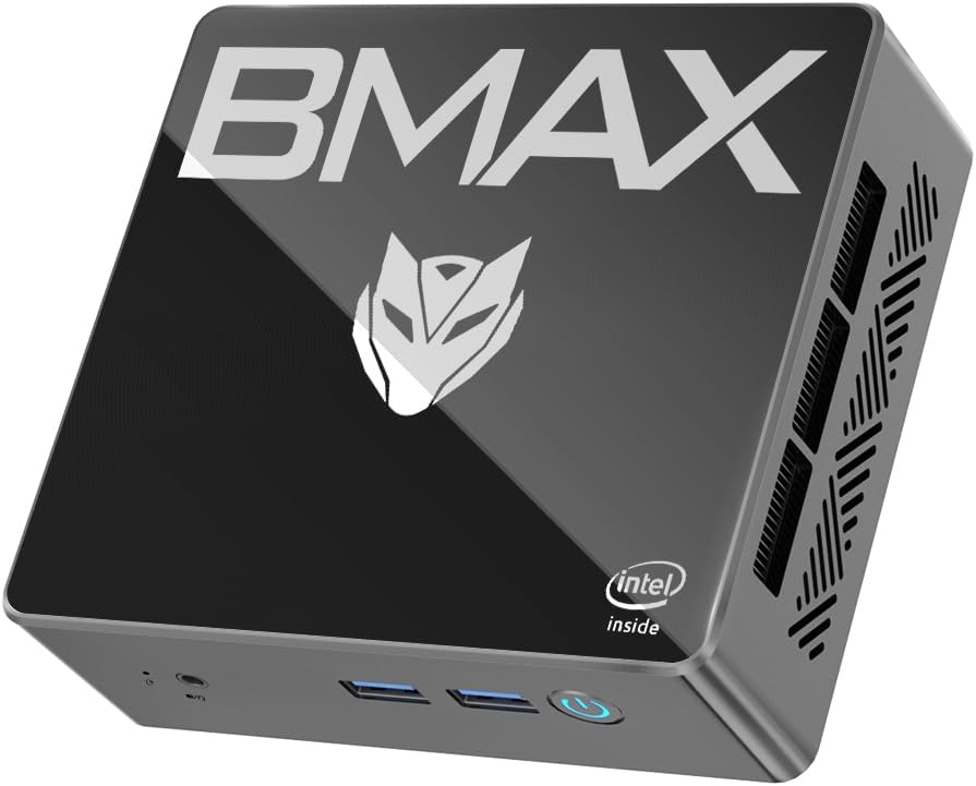Bmax B4 Mini PC 12th Gen Intel N95(up to 3.4GHz) 16G DDR4/512GB SSD W-11 Pro Ubuntu Linux Micro Computer WiFi5 4K/60Hz Triple-Display BT4.2 Type-C/HDMI Mini Computer