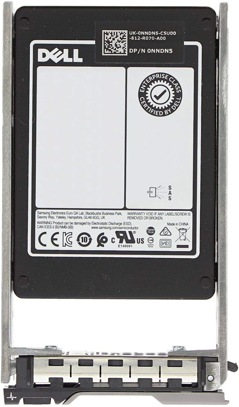 Dell 1.6TB 6Gb/s 2.5 SATA Solid State Drive Bundle with Tray, Compatible PowerEdge R610, R620, R630, R710, R720, R730, R730XD Servers