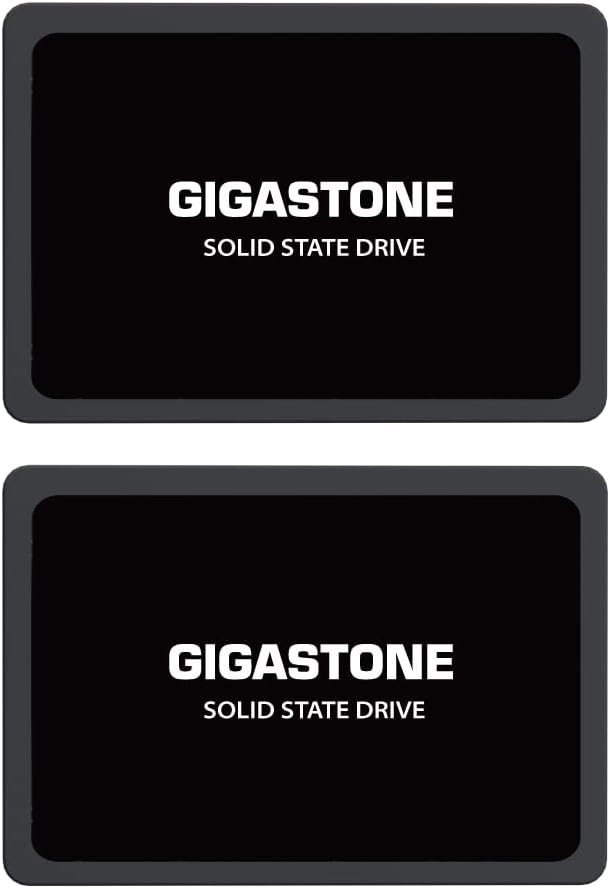 Gigastone 2-Pack 2TB SSD SATA III 6Gb/s. 3D NAND 2.5 Internal Solid State Drive, Read up to 520MB/s. Compatible with PC, Desktop and Laptop, 2.5 inch 7mm (0.28?