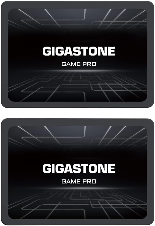 Gigastone [Boost Game Load] SSD 2TB (2-Pack) PS4 Gaming Console Storage Fastest Game Load for Gaming PC Laptop 2.5 SATA III Internal Solid State Drive 3D NAND SLC Cache Memory Expansion