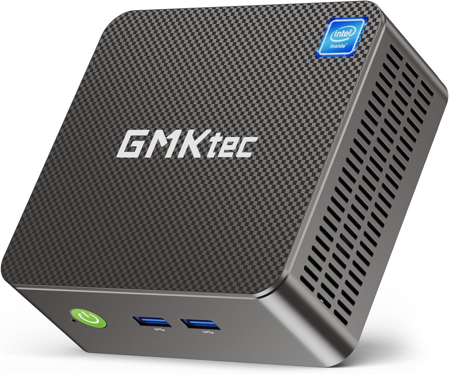 GMKtec N100 Mini PC, Intel Alder Lake N100 Windows 11 Pro (3.4GHz)，Mini Computer 8GB RAM/256GB M.2 SSD/4K UHD Display/4x USB3.2/WiFi 6,BT 5.2 Business Home Office Nucbox G3 Black