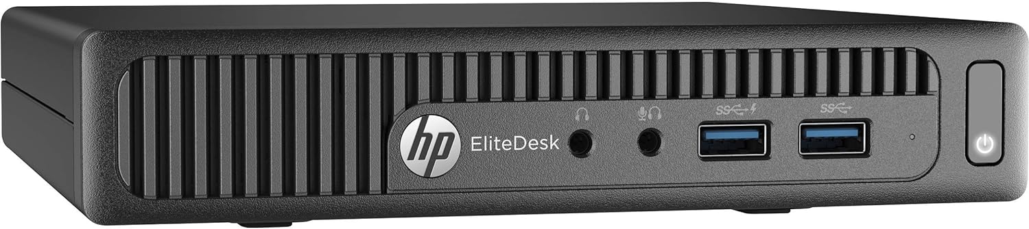 HP EliteDesk 705 G3 Mini Tiny Business Desktop PC, AMD A6 PRO-8570E, 3.0GHz, 8GB DDR4 RAM, 256GB SSD Hard Drive, WiFi, VGA, HDMI, DisplayPort, Windows 10 64 Pro (Renewed)