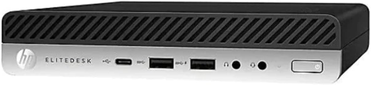 HP EliteDesk 705 G4 Mini, AMD Ryzen 5 Pro 2400GE Grade A Desktop Computer, up to 3.2GHz, 16GB DDR4 RAM, 512GB SSD, WiFi, Bluetooth, Windows 10 Pro 64 Bit English/Spanish/French(Renewed)