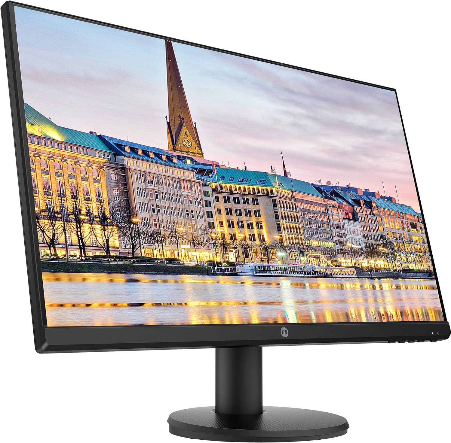 HP P24v G4 24 Inch FHD IPS LED-Backlit LCD 2-Pack Monitor Bundle with HDMI, Blue Light Filter, Dual Monitor Stand, MK270 Wireless Keyboard and Mouse Combo, Gel Pad