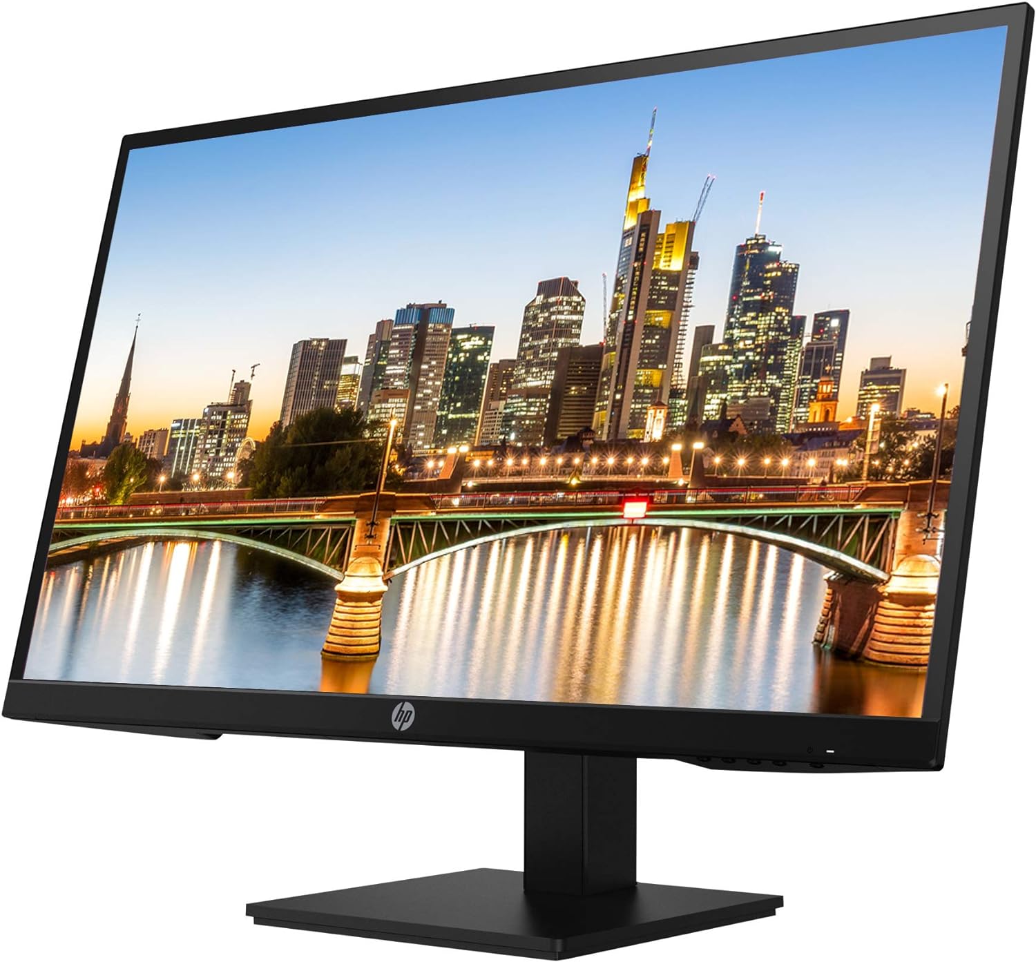 HP P27h G4 27 Inch FHD IPS LED-Backlit LCD 2-Pack Monitor Bundle with HDMI, Integrated Speakers, Blue Light Filter, Dual Monitor Stand, MK270 Wireless Keyboard and Mouse, Gel Pad