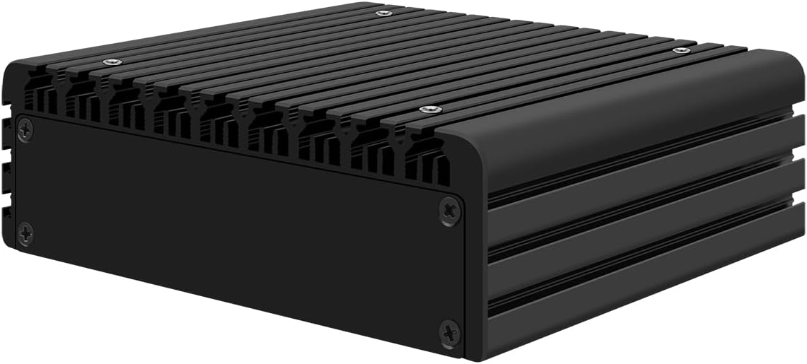 HUNSN Micro Firewall Appliance, Mini PC, VPN, Router PC, Intel Core I3 N305, RJ56, AES-NI, 2 x 226-V 2.5GbE LAN, 2 x HDMI2.0, 2 x USB3.2, Barebone, NO RAM, NO Storage, NO System