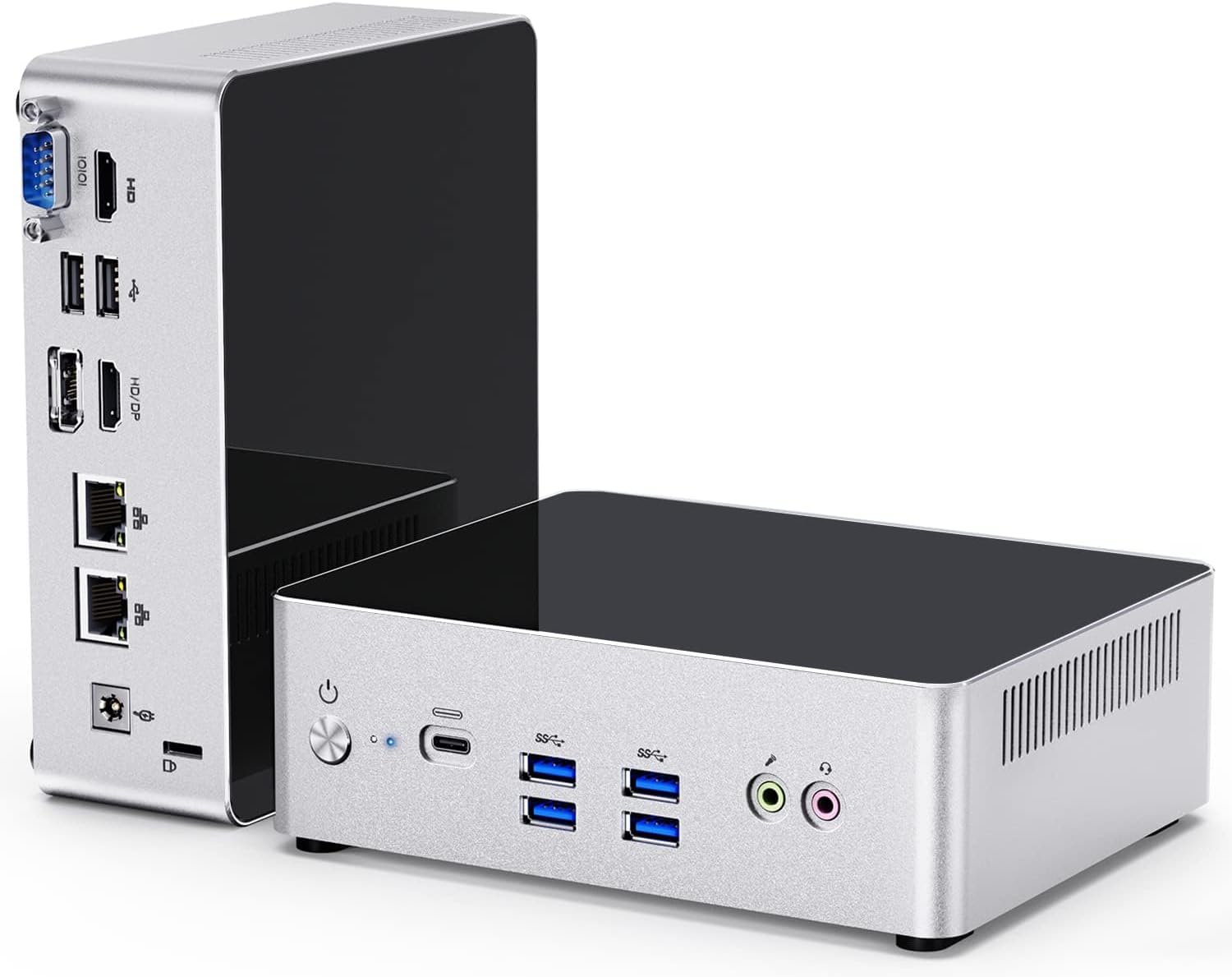 Intel 13th Mini PC i7 Thunderbolt 4 i7-1360P/1380P Mini Desktop Computer Max 5.0GHz Dual Channel DDR5/SSD 32GB RAM 1TB NVME SSD, Dual 2.5GBe Ethernet Mini PC, 8K Dual HDMI Display/BT5.2/WiFi ax