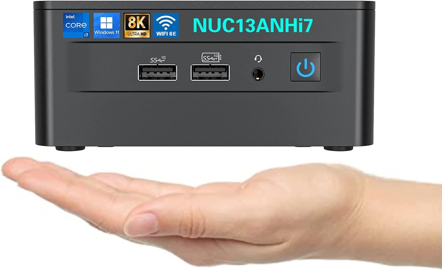 Intel NUC13ANHi7 NUC13 Pro 32GBRAM 1TB SSD Mini PC Mini Computers,Windows 11 Pro,i7-1360P 12 Core,16 Thread, Up to 5 GHz Turbo,NVMe SSD DDR4,WiFi 6E,BT 5.3,8K Support,USB 3.2,HTPC,Gaming