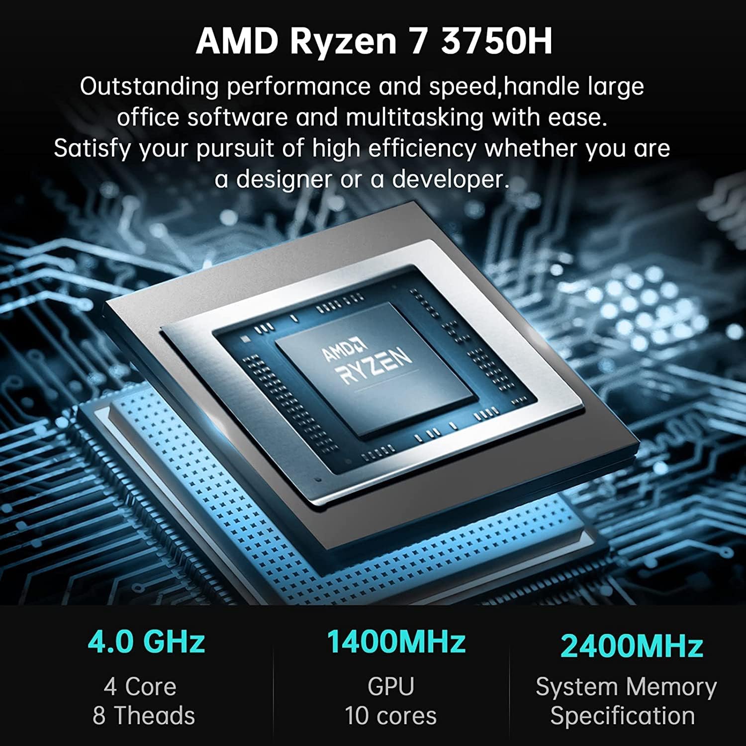 KAMRUI Thin Client Mini PC AMD 6-Core Ryzen 5 5600U Radeon Graphics 16GB DDR4 RAM 1TB NVMe SSD WiFi AX BT HDMI DP USB-C w/DP RJ-45 RGB Control 3 Adjustable Mode Windows 11 Pro
