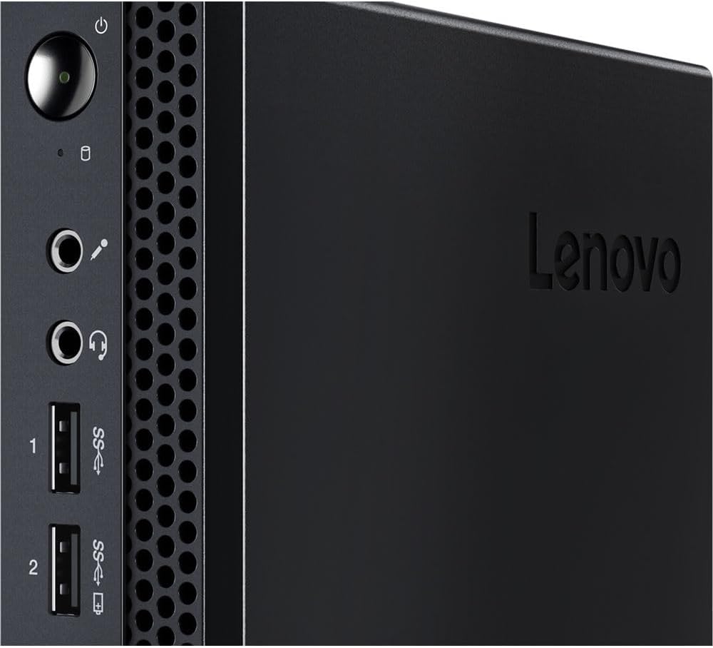 Lenovo ThinkCentre M625q Mini PC Desktop, AMD A4-9120e Processor, 16GB RAM, 2TB PCIe SSD, DisplayPort, Wi-Fi, Bluetooth, RJ-45, Win 11 Pro, HDMI Adapter
