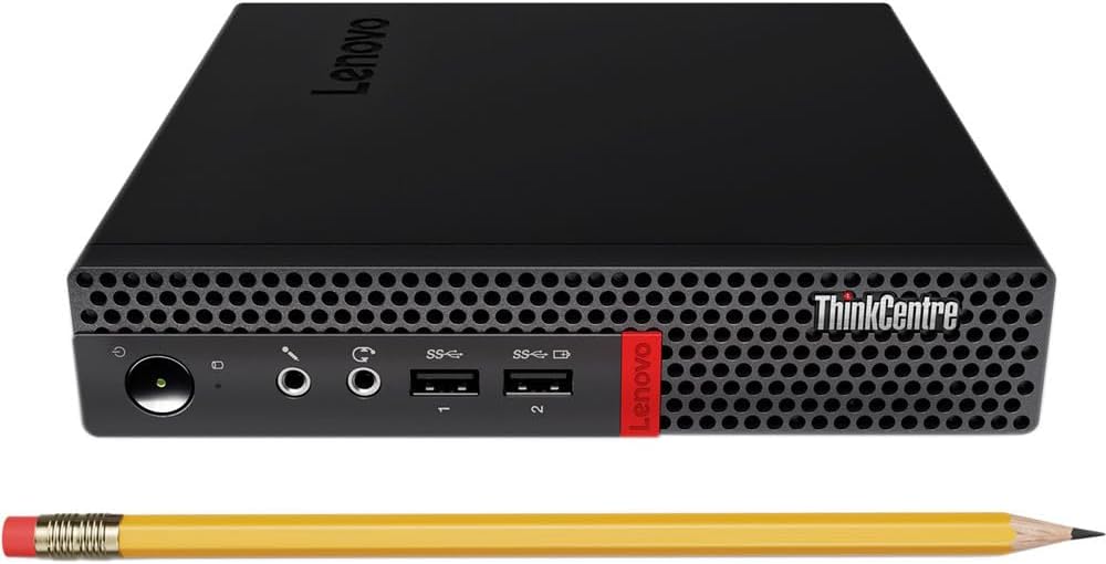 Lenovo ThinkCentre M625q Mini PC Desktop, AMD A4-9120e Processor, 32GB RAM, 1TB PCIe SSD, DisplayPort, Wi-Fi, Bluetooth, RJ-45, Win 11 Pro, HDMI Adapter
