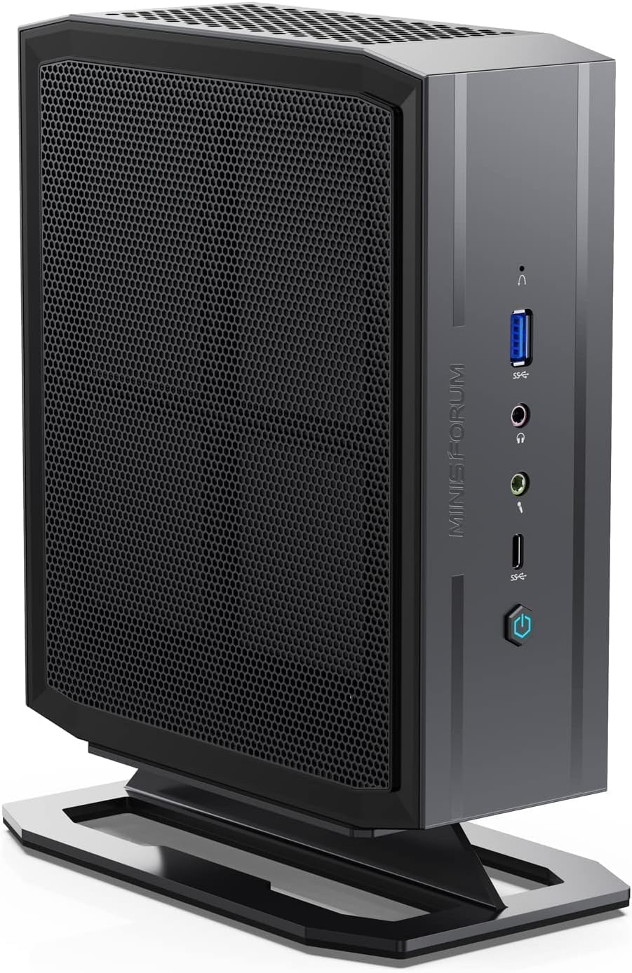 MINISFORUM NAD9 Mini PC Intel Core i9-12900H 14 Core up to 5.0 GHz, 32 GB RAM/512GB SSD Mini Desktop Computer, 2x HDMI+2x USB-C Output, 2x 2.5 inch HDD Slot, 2.5G RJ45 Port, Iris Xe Graphics Gaming PC