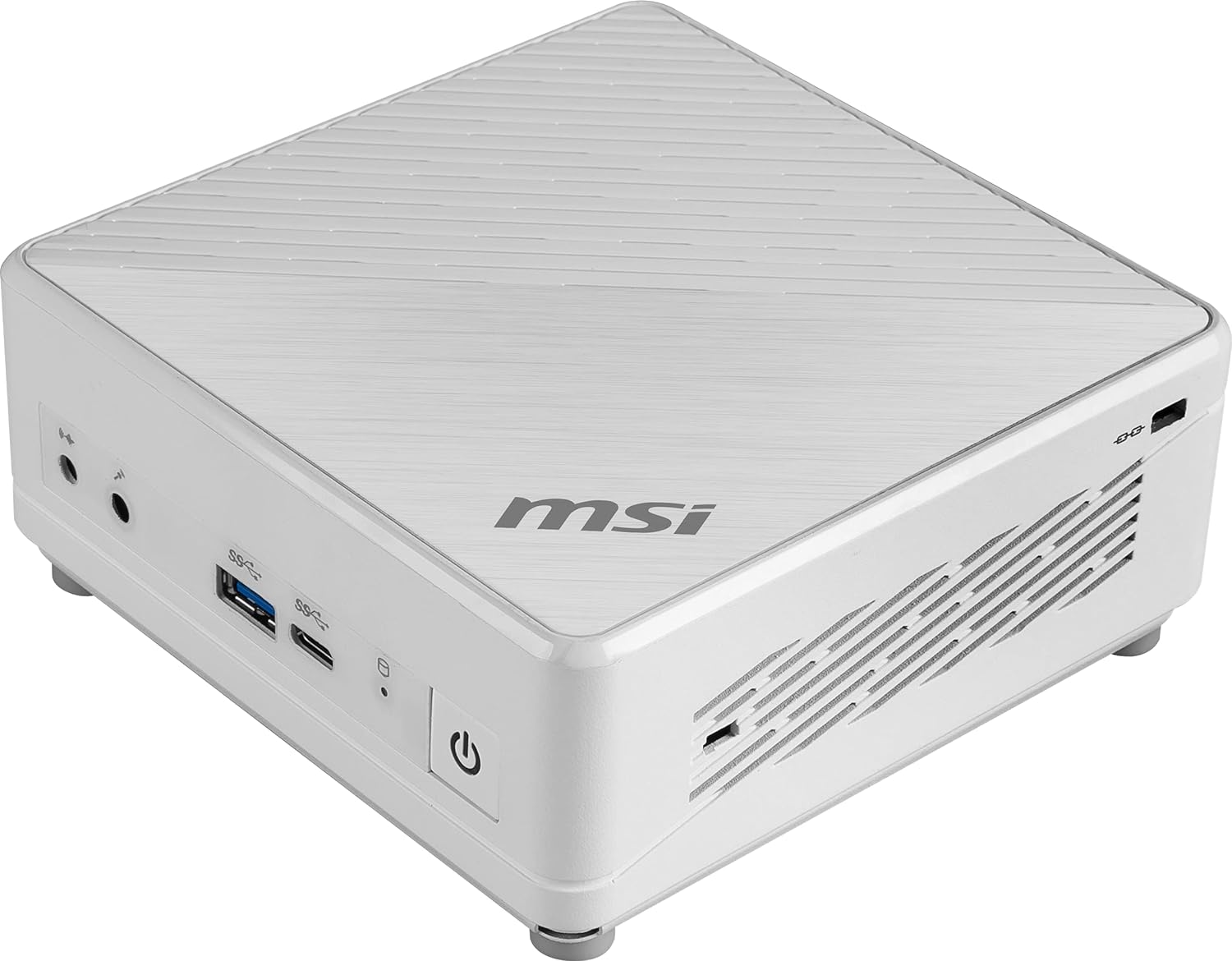 MSI Cubi 5 Mini PC: Intel Core i3-10110U, 8GB Memory, 256GB SSD, WiFi 5, BT 5.1, USB Type-C, Dual Display, Silent, White, Windows 10 Home (10M-269US) (Renewed)